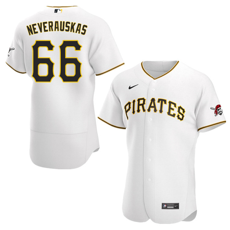 Nike Men #66 Dovydas Neverauskas Pittsburgh Pirates Baseball Jerseys Sale-White